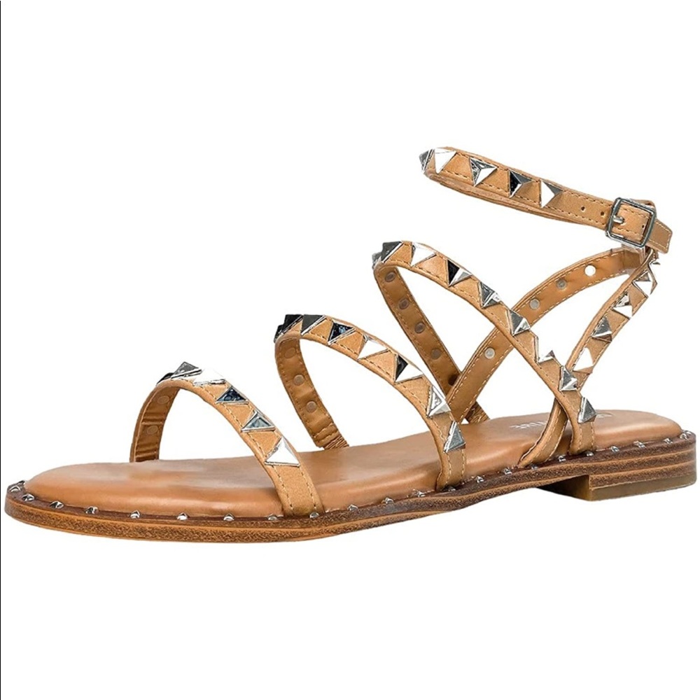 Studded Ankle Strap Sandal